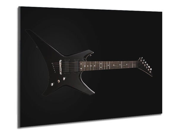 Rock and roll black guitar