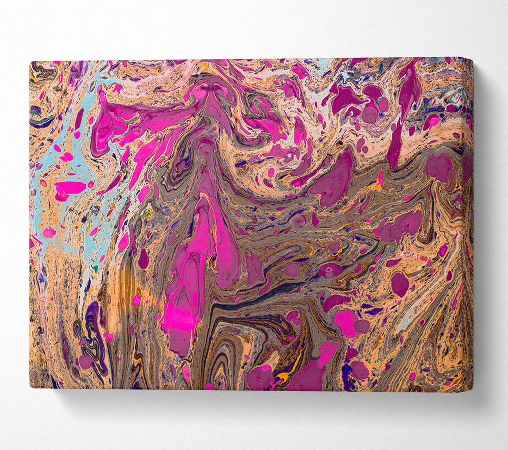 Picture of Oily Paint flows Canvas Print Wall Art