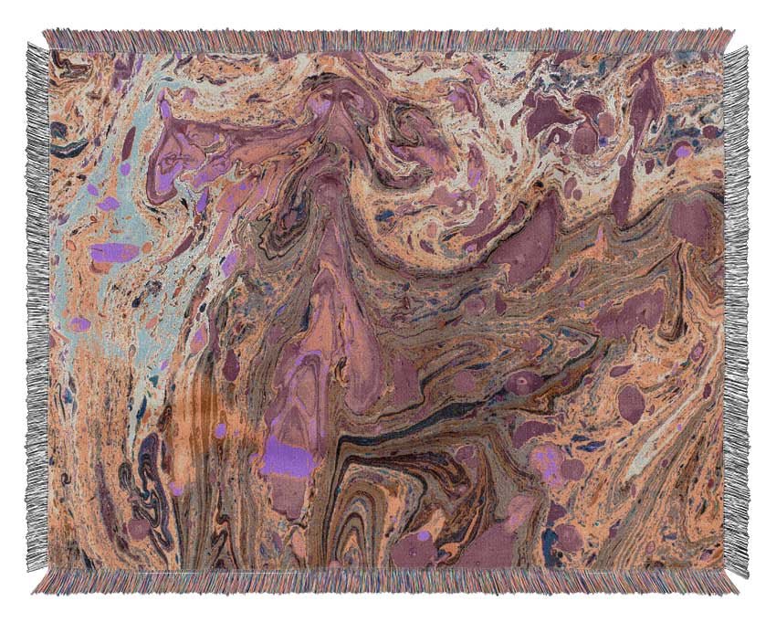 Oily Paint flows Woven Blanket
