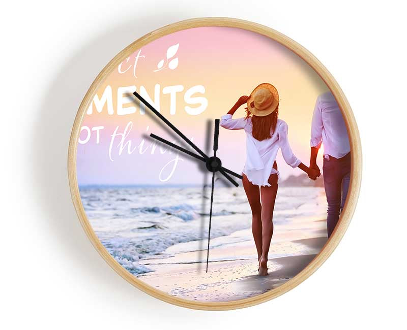 Collect moments not things Clock - Wallart-Direct UK