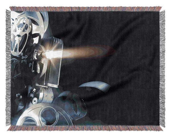 Vintage film projector Woven Blanket