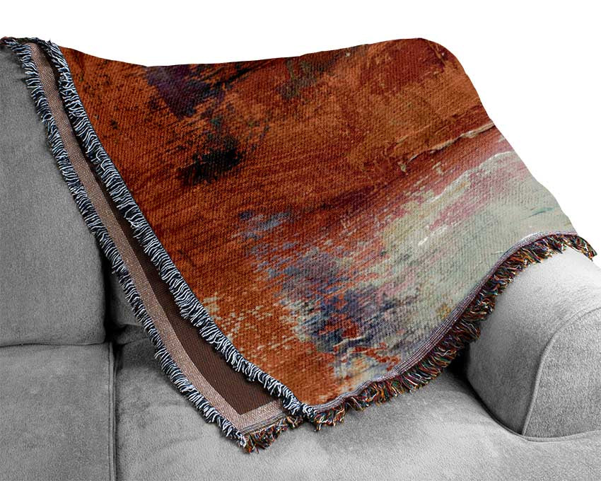 textured Paints colours and darks Woven Blanket