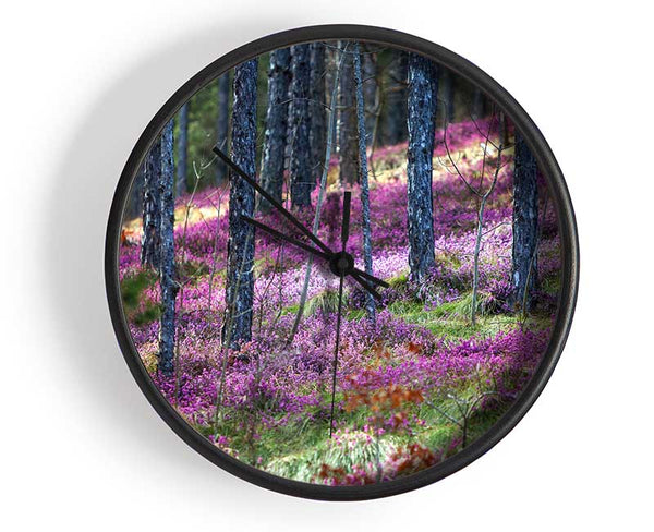 Downhill woodlands Clock - Wallart-Direct UK