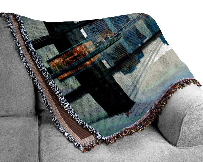 Reflections of New York Woven Blanket
