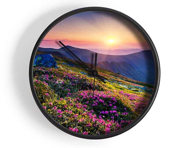 Mountain views of beauty Clock - Wallart-Direct UK