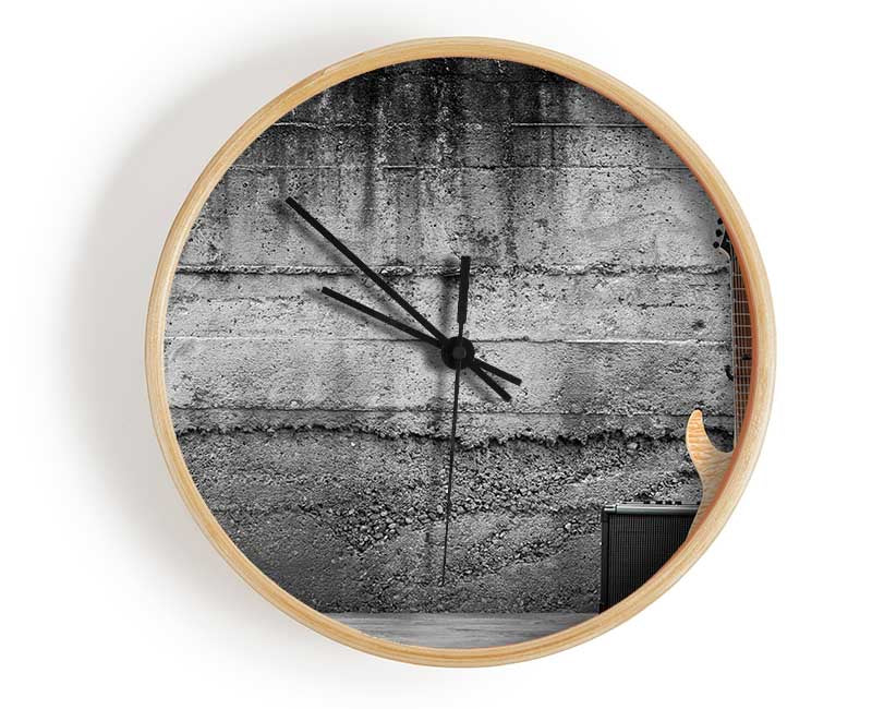 Metal guitar grunge Clock - Wallart-Direct UK