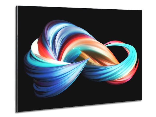 swirling jet of colours Metal Print
