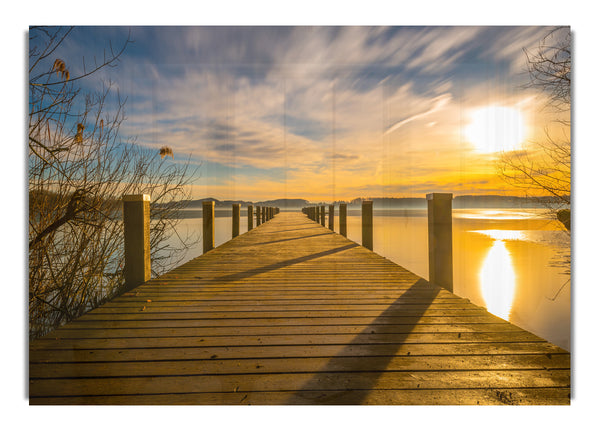 Walkway to the lake