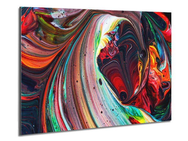 Mixing up the paint Metal Print