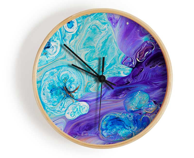 Bath bomb of colour Clock - Wallart-Direct UK