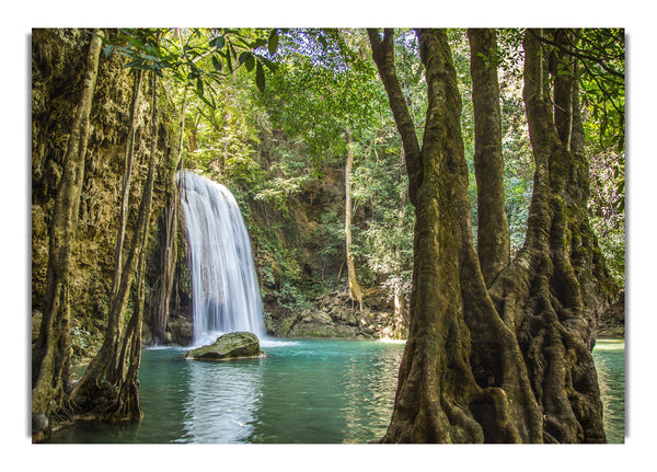 Amazon jungle waterfall