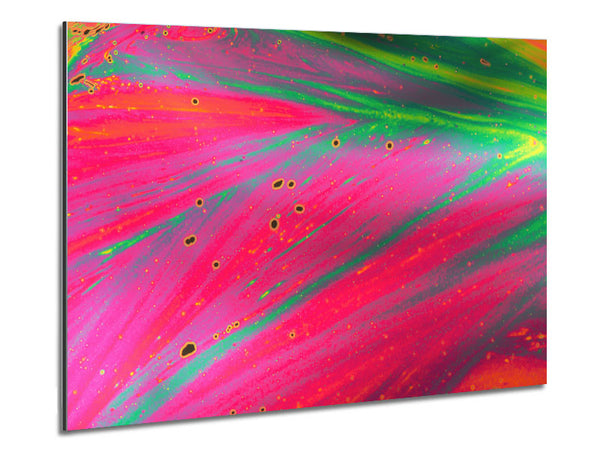 Neon colours Diffused Metal Print