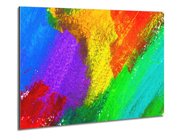 Multicoloured powders Metal Print
