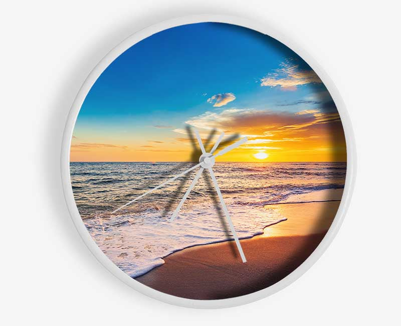 Beach on the south east coast Clock - Wallart-Direct UK