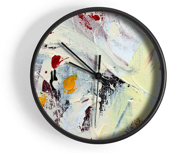 Thick paint applied Clock - Wallart-Direct UK