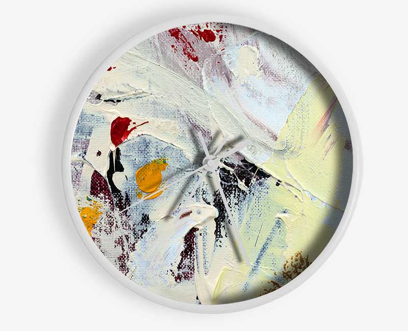 Thick paint applied Clock - Wallart-Direct UK