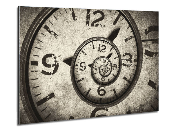 Aufgewirbelte Uhr