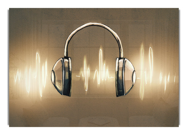 Light painted headphones