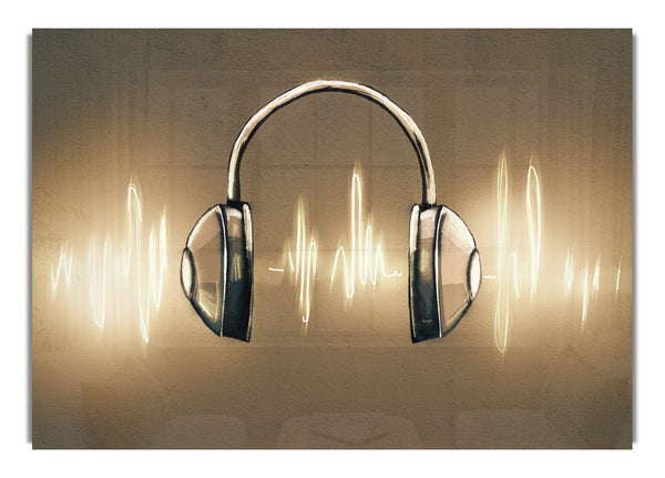 Light painted headphones