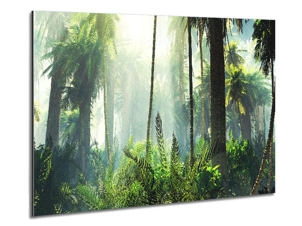 Green ancient forest Metal Print