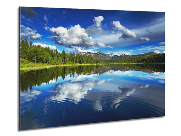 ripples in the ocean view Metal Print