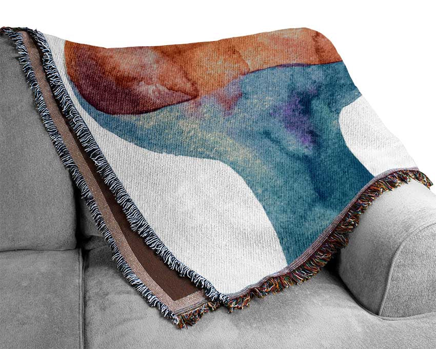 Soul connection in watercolour Woven Blanket