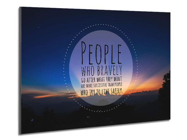 Successful people quote Metal Print