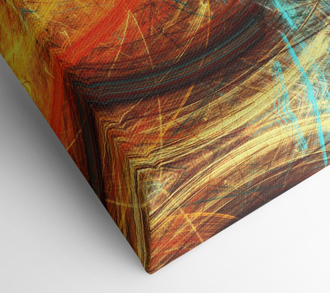 Picture of Fire and Ice explosion Canvas Print Wall Art