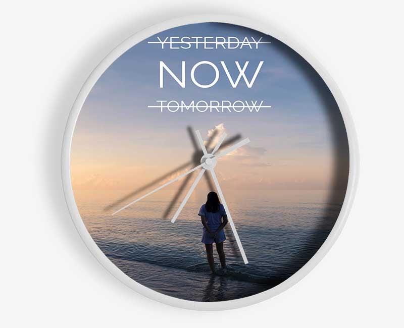 Yesterday now tommorow Clock - Wallart-Direct UK