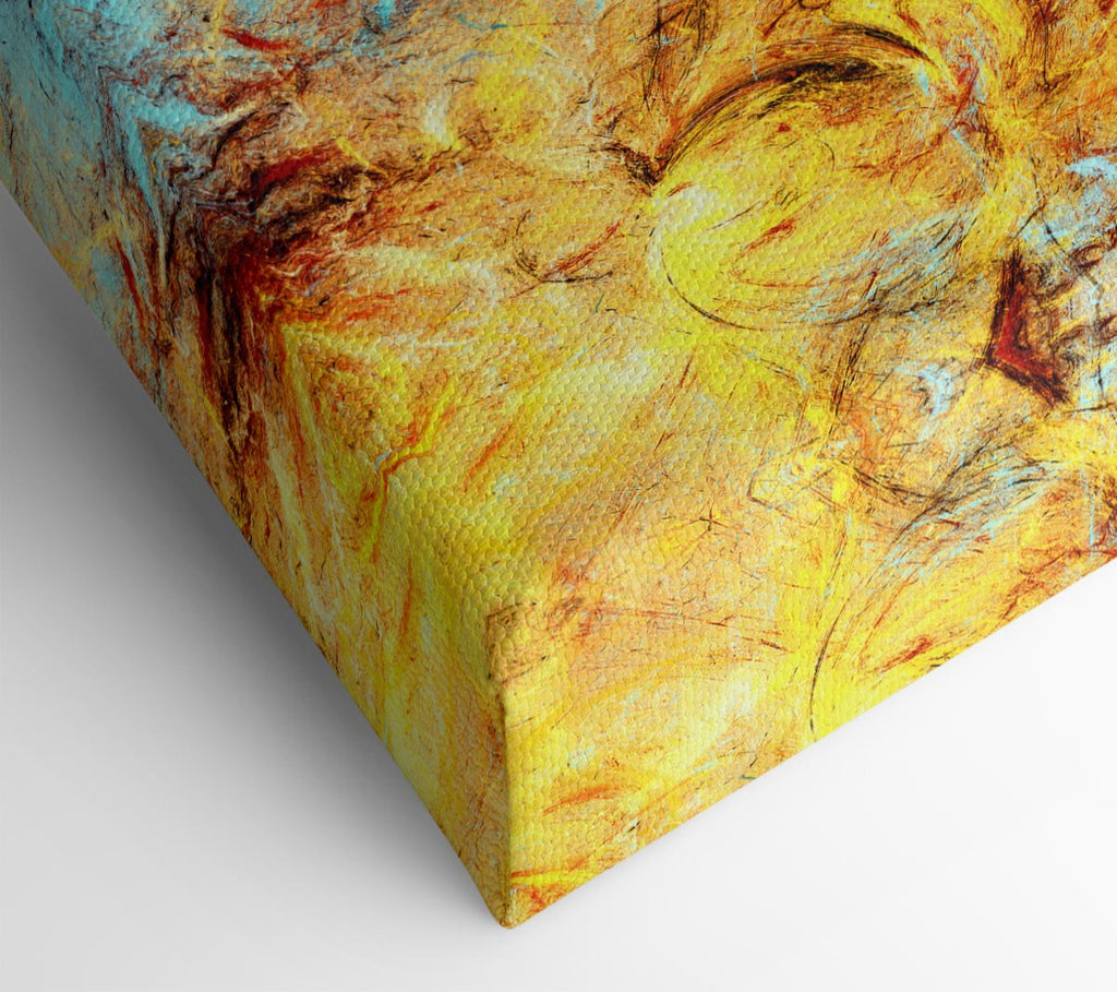 Picture of Firey swirls and ice Canvas Print Wall Art