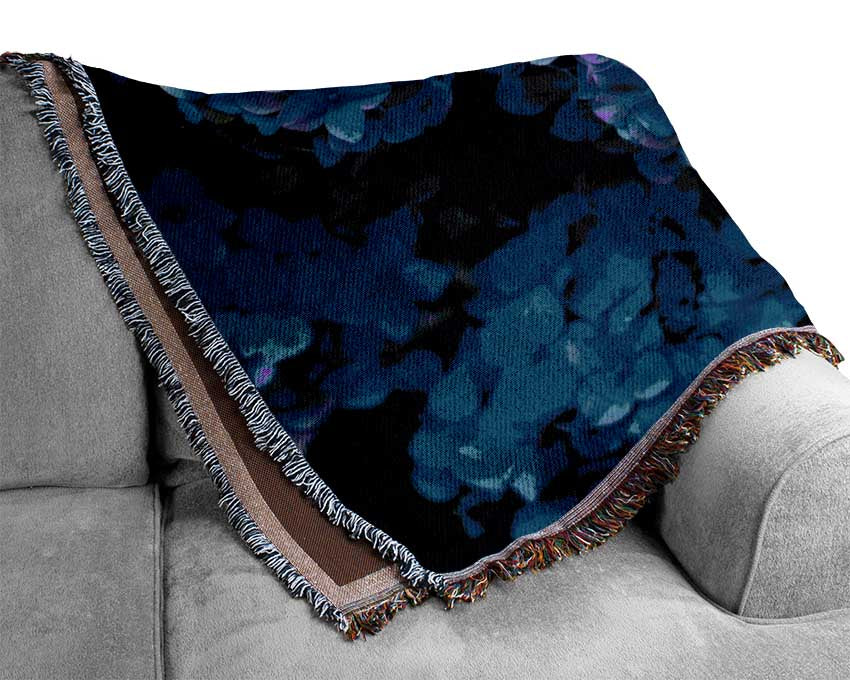 Purple flowers bunched Woven Blanket