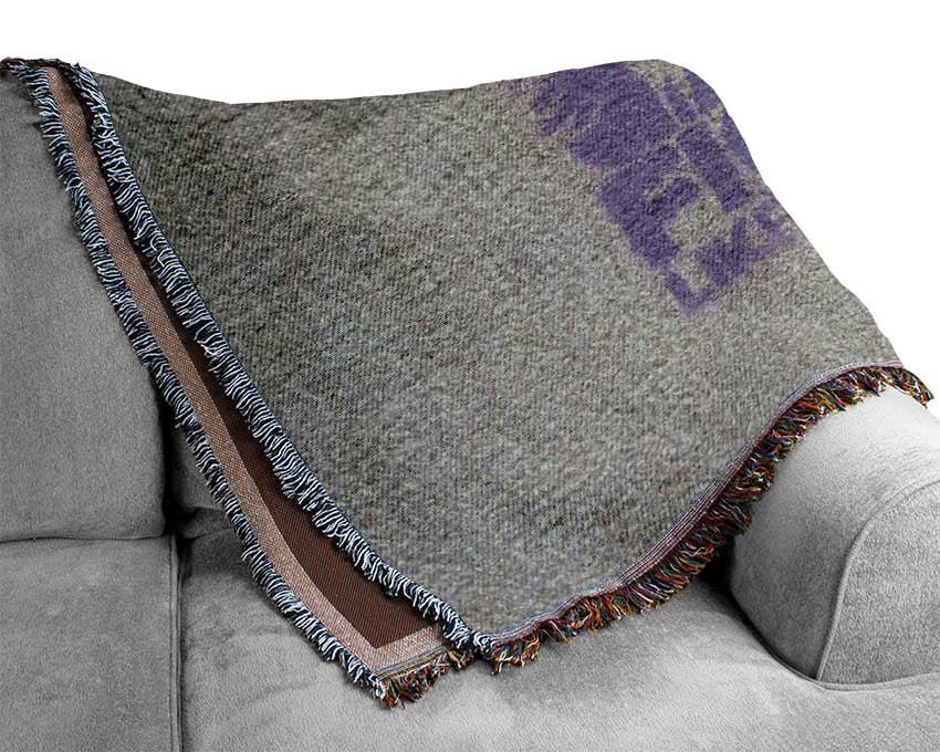 Star wars fight like a girl Woven Blanket