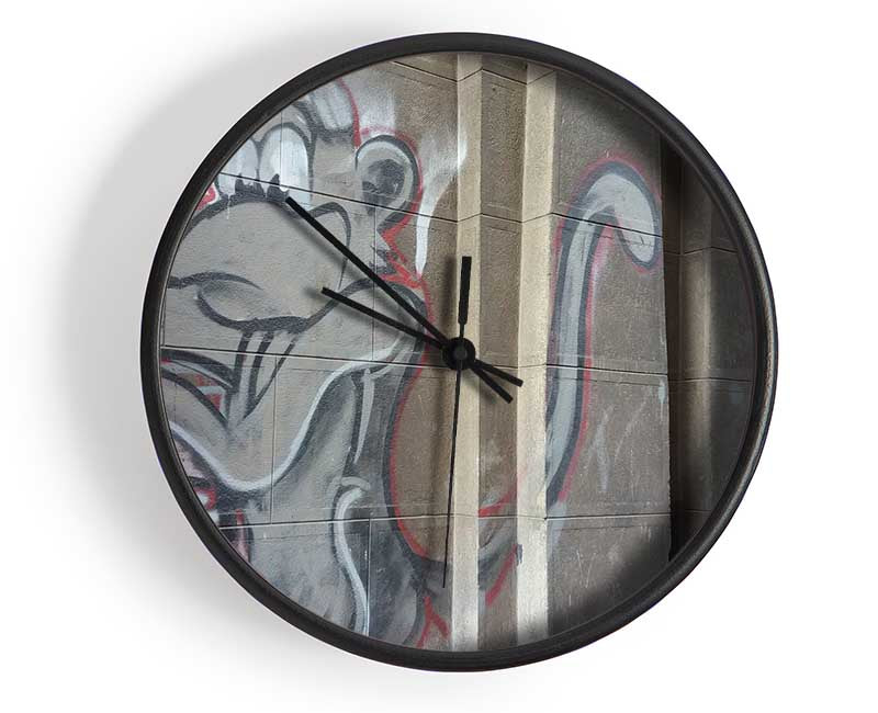 Monkey on the wall Clock - Wallart-Direct UK