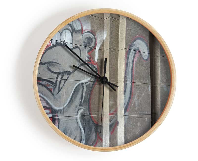Monkey on the wall Clock - Wallart-Direct UK