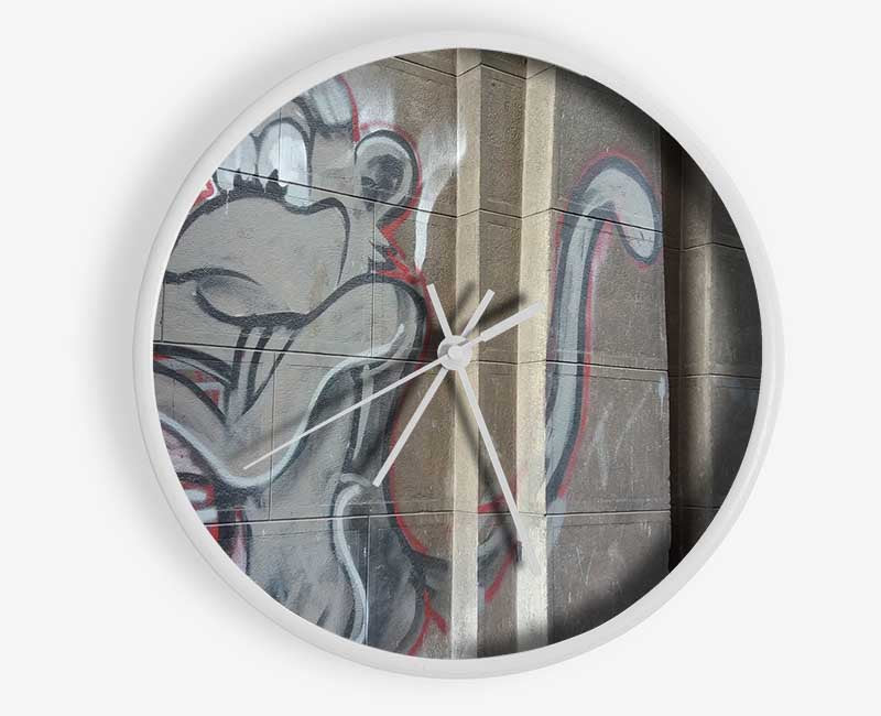 Monkey on the wall Clock - Wallart-Direct UK