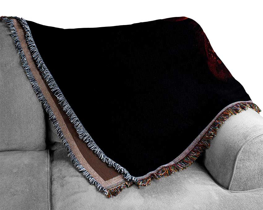 Supreme red flower Woven Blanket