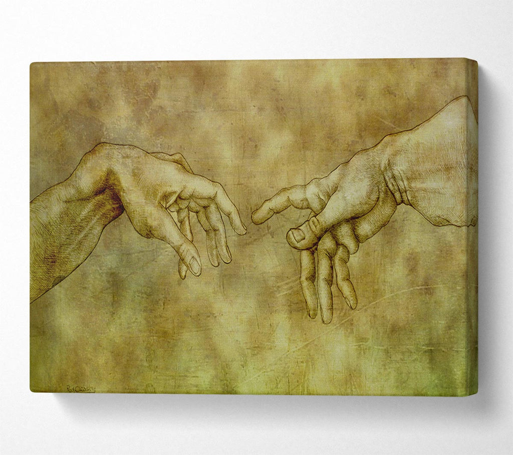 Picture of Hands of power meeting Canvas Print Wall Art