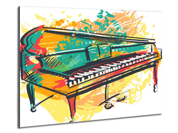 Grand piano in colour
