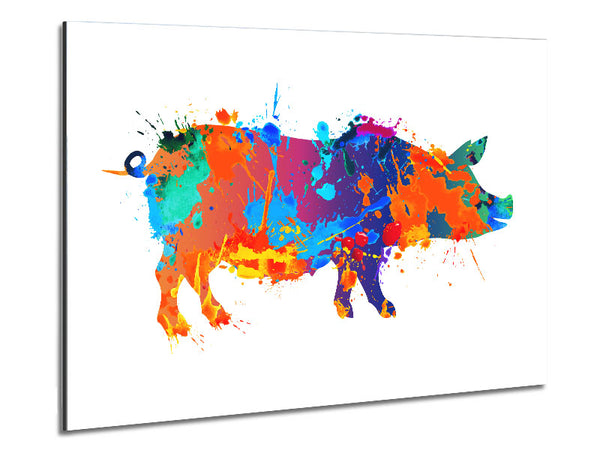 Farbklecks Schwein 