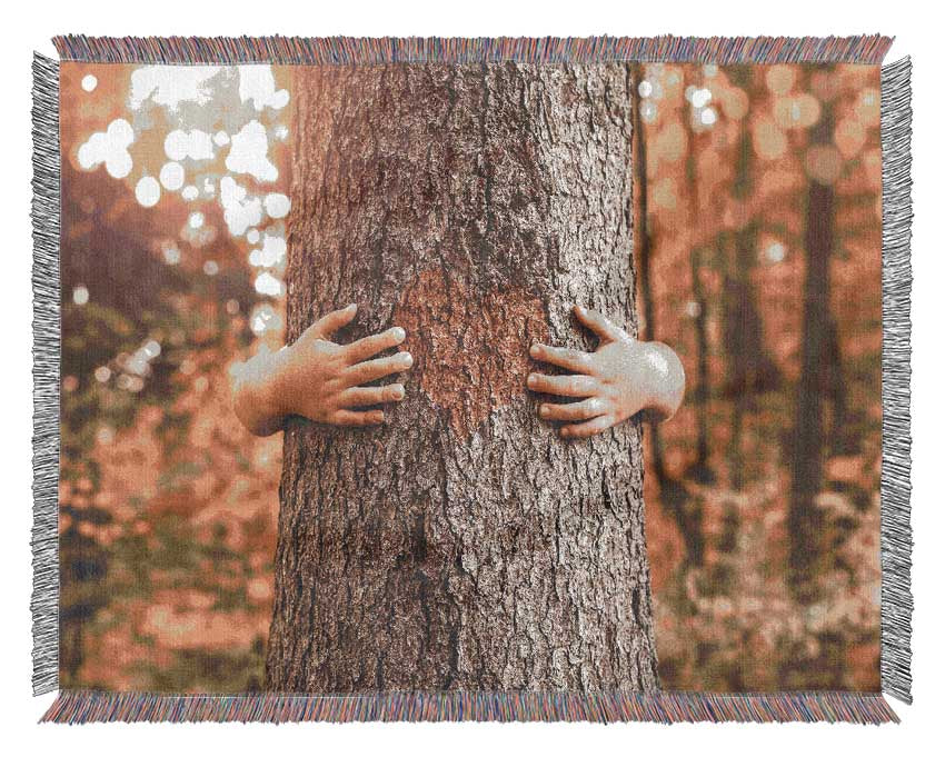 Tree hugger Woven Blanket