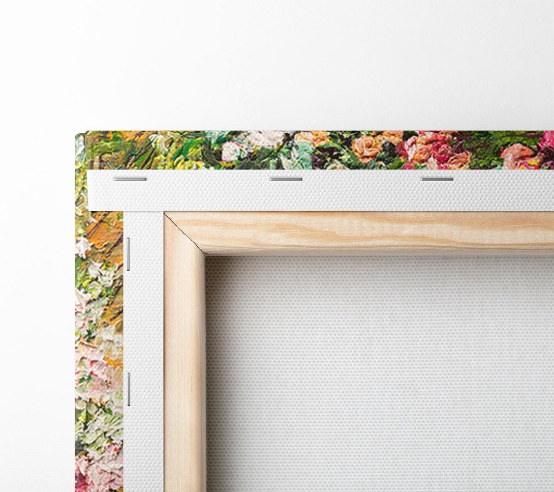  A Canvas Print of Floral View Of The Cove Watercolour Canvas Art