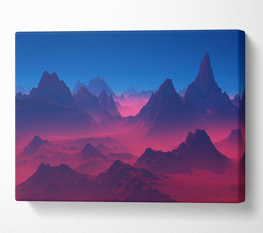 Picture of Red To Blue Horizon Canvas Print Wall Art