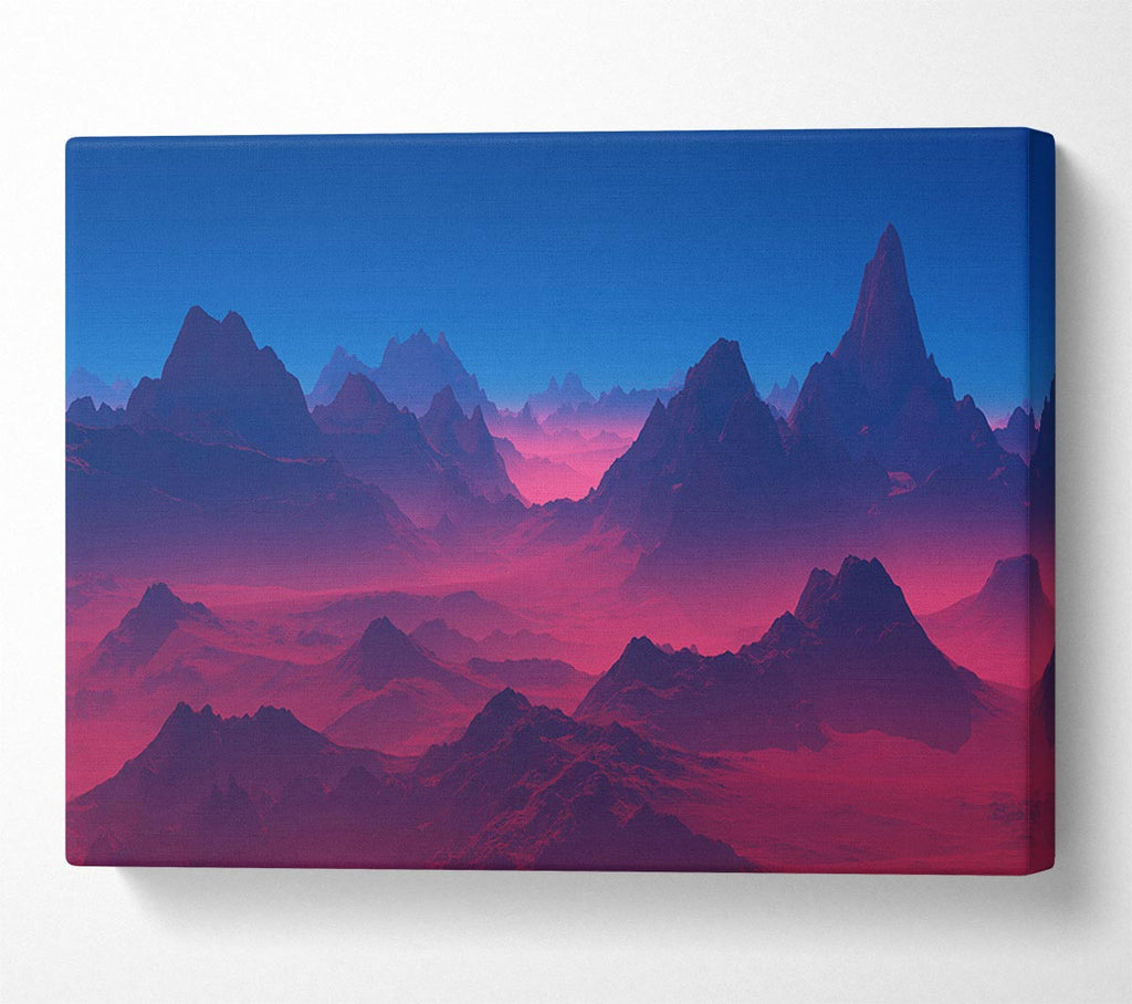 Picture of Red To Blue Horizon Canvas Print Wall Art