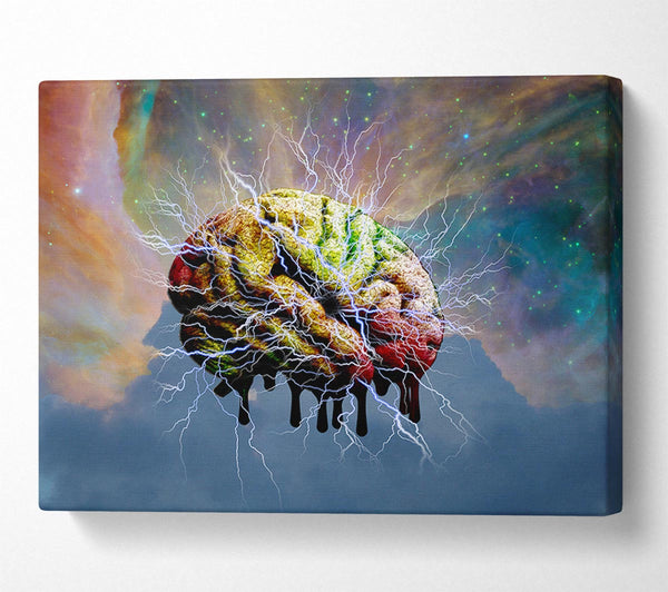  A Canvas Print of Brain Electricity Canvas Print