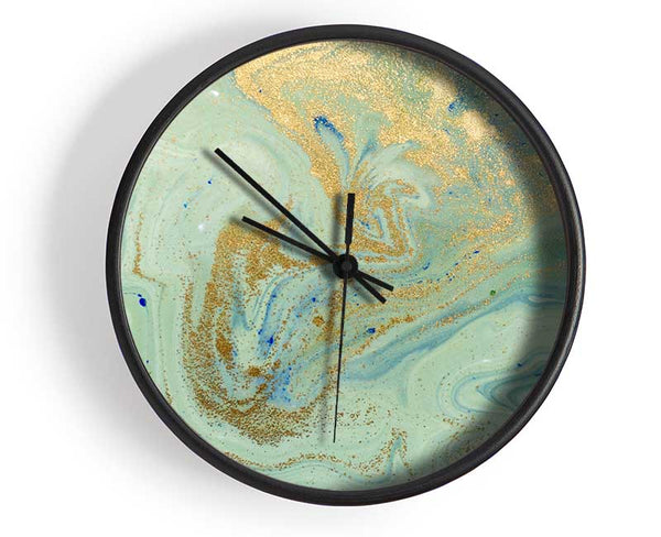 Glitter And Oil Splash Clock - Wallart-Direct UK