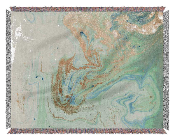 Glitter And Oil Splash Woven Blanket