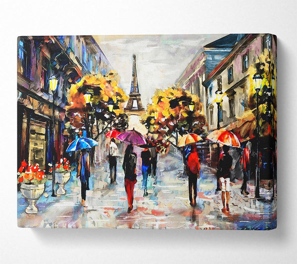 Picture of Paris In The Morning Canvas Print Wall Art
