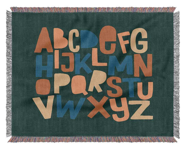 The Alphabet Modern Woven Blanket