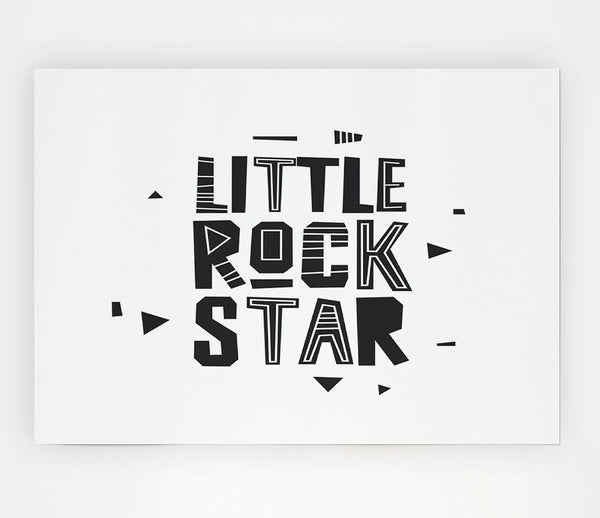 Little Rock Star Print Poster Wall Art