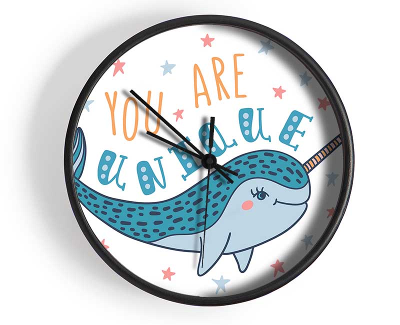 You Are Unique Narwhal Clock - Wallart-Direct UK
